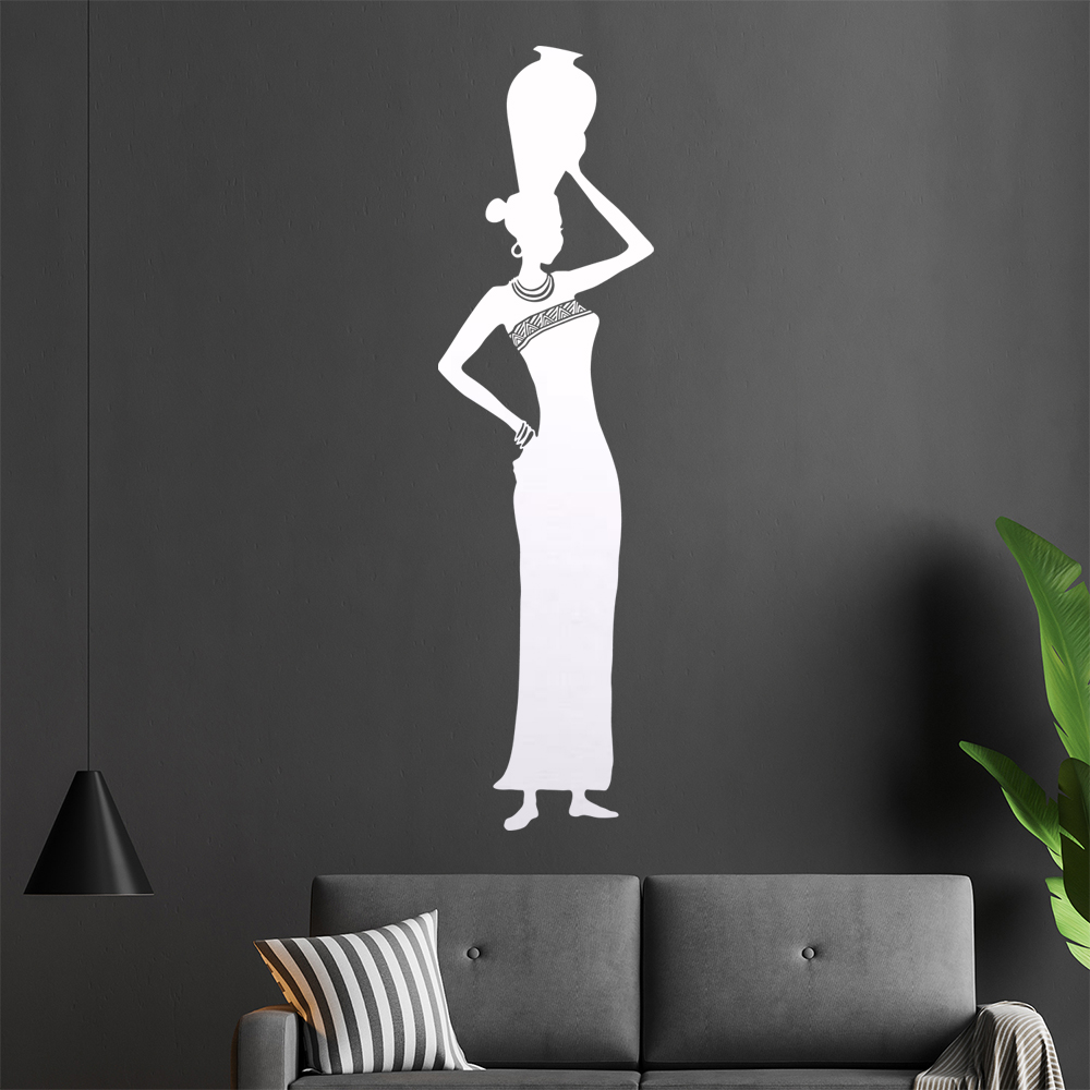 Femme Africaine Porteuse De Pot Autocollant Murale Salon Autocollant 1417 - Picture 7 of 204