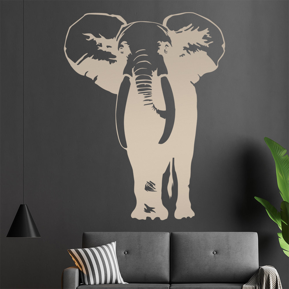 Elefant Dickhäuter Wandtattoo Wohnzimmer Wandaufkleber 1418 - Picture 169 of 204