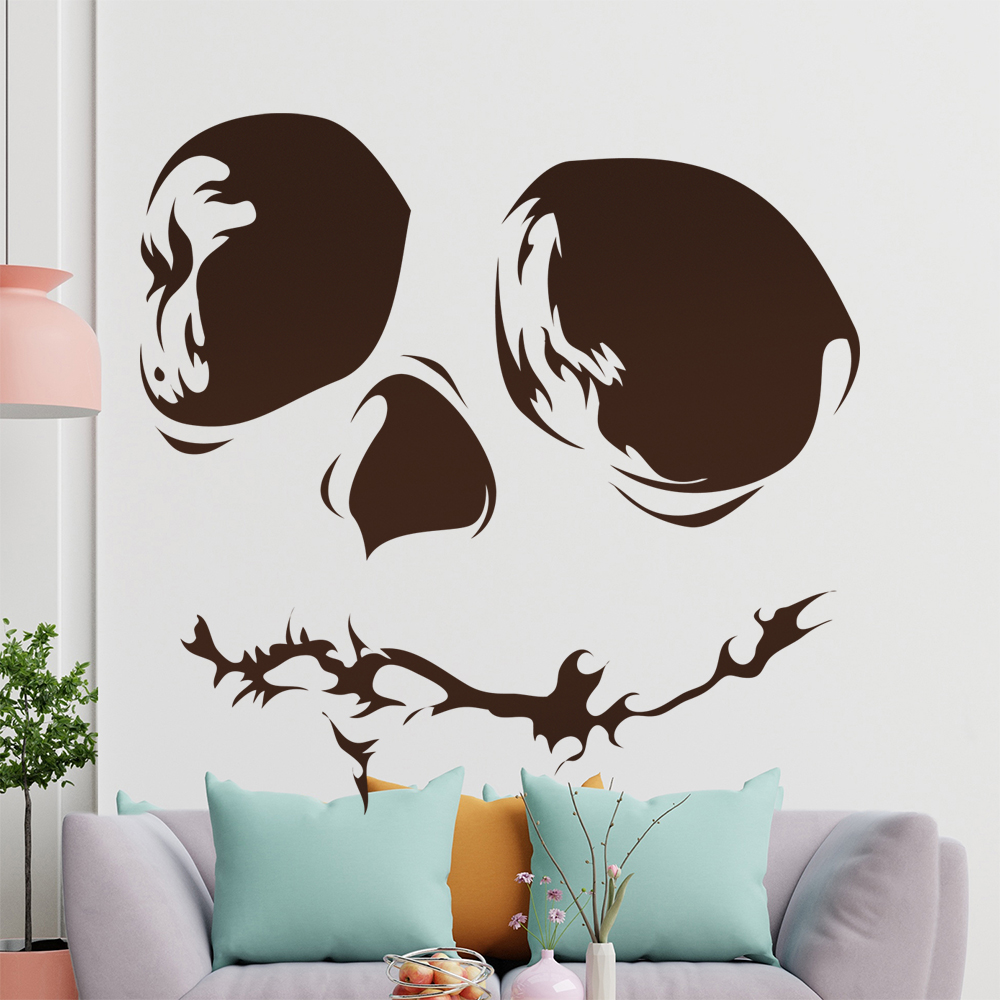 Totenkopf Schädel Jack Skellington Wandtattoo Wohnzimmer Wandaufkleber 1458 - Picture 157 of 204