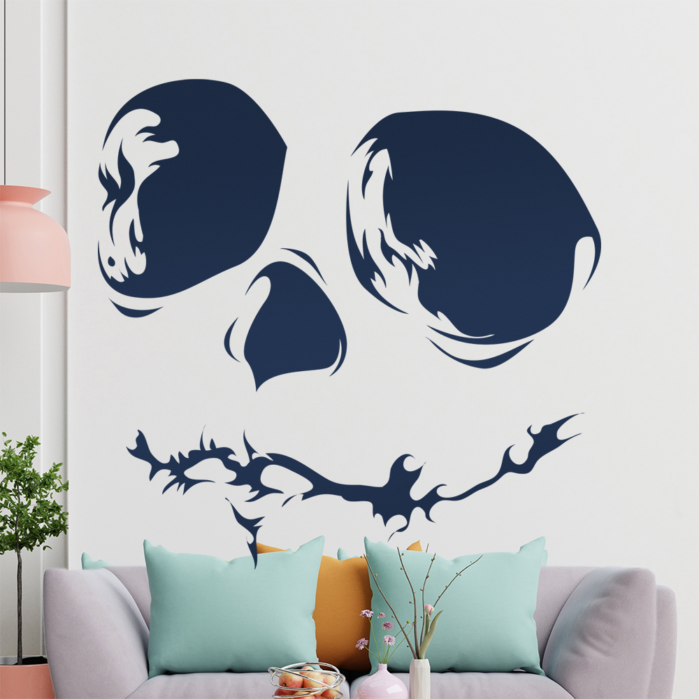 Totenkopf Schädel Jack Skellington Wandtattoo Wohnzimmer Wandaufkleber 1458 - Picture 73 of 204