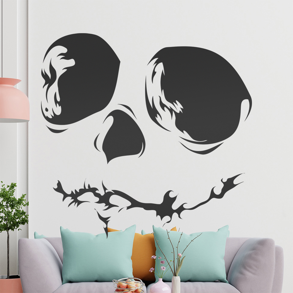 Totenkopf Schädel Jack Skellington Wandtattoo Wohnzimmer Wandaufkleber 1458 - Picture 151 of 204