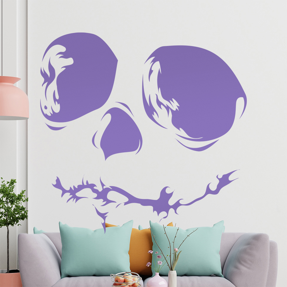 Totenkopf Schädel Jack Skellington Wandtattoo Wohnzimmer Wandaufkleber 1458 - Picture 61 of 204