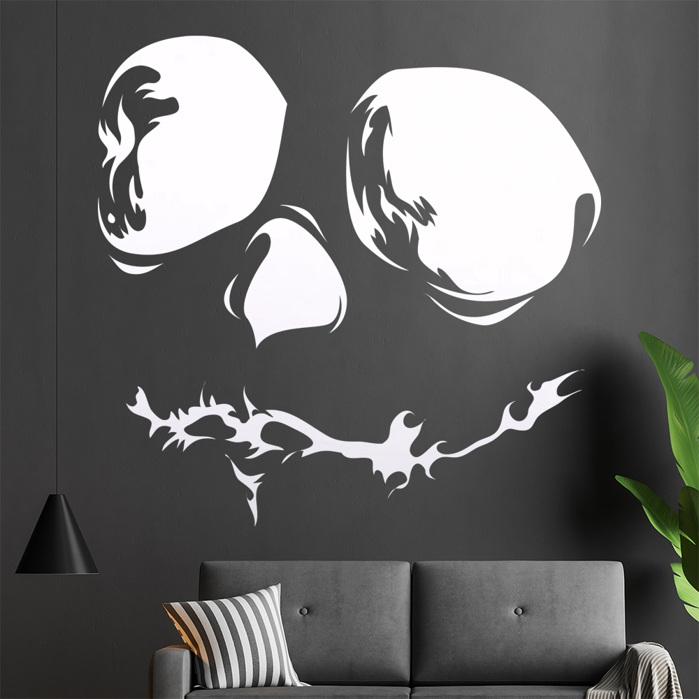 Totenkopf Schädel Jack Skellington Wandtattoo Wohnzimmer Wandaufkleber 1458 - Picture 7 of 204