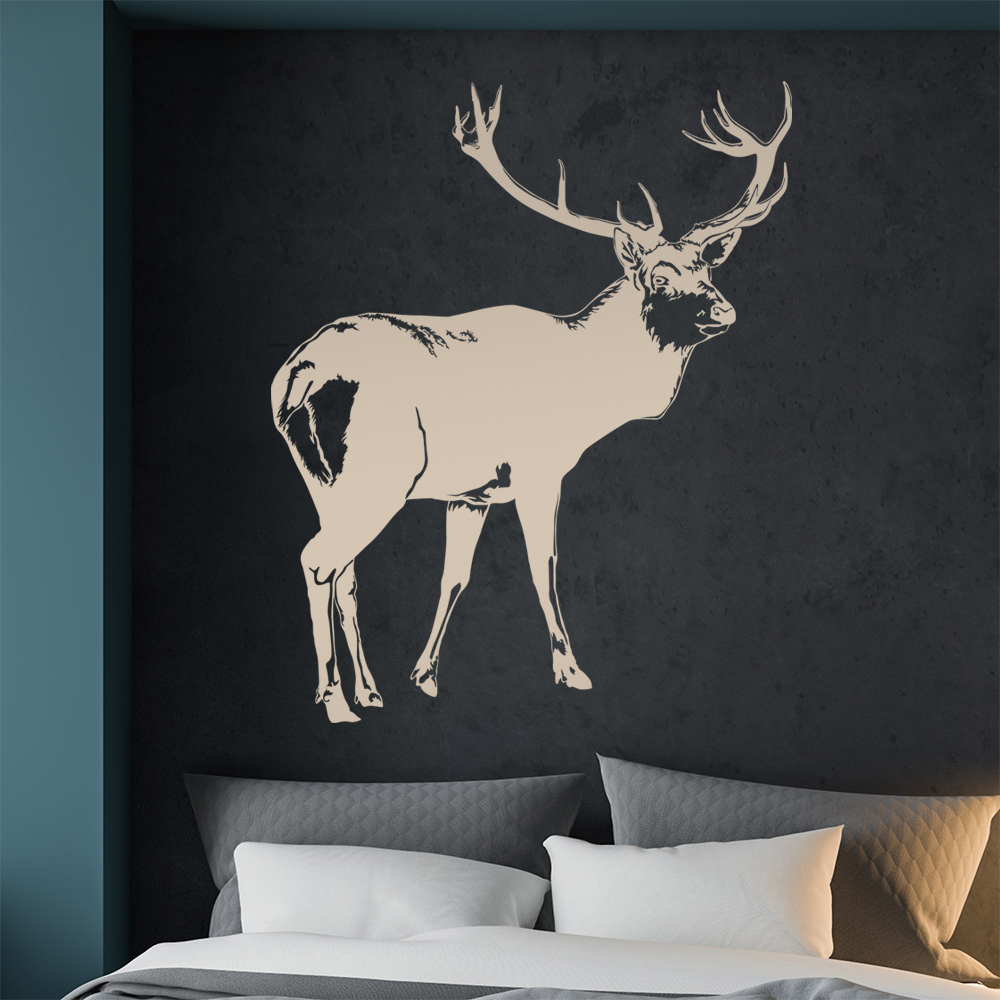 Hirsch Motiv 2 Geweihträger Wandtattoo Wohnzimmer Wandaufkleber 1478 - Picture 169 of 204