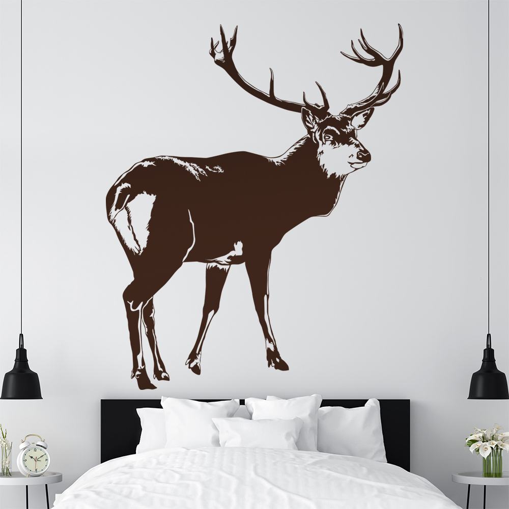 Hirsch Motiv 2 Geweihträger Wandtattoo Wohnzimmer Wandaufkleber 1478 - Picture 157 of 204