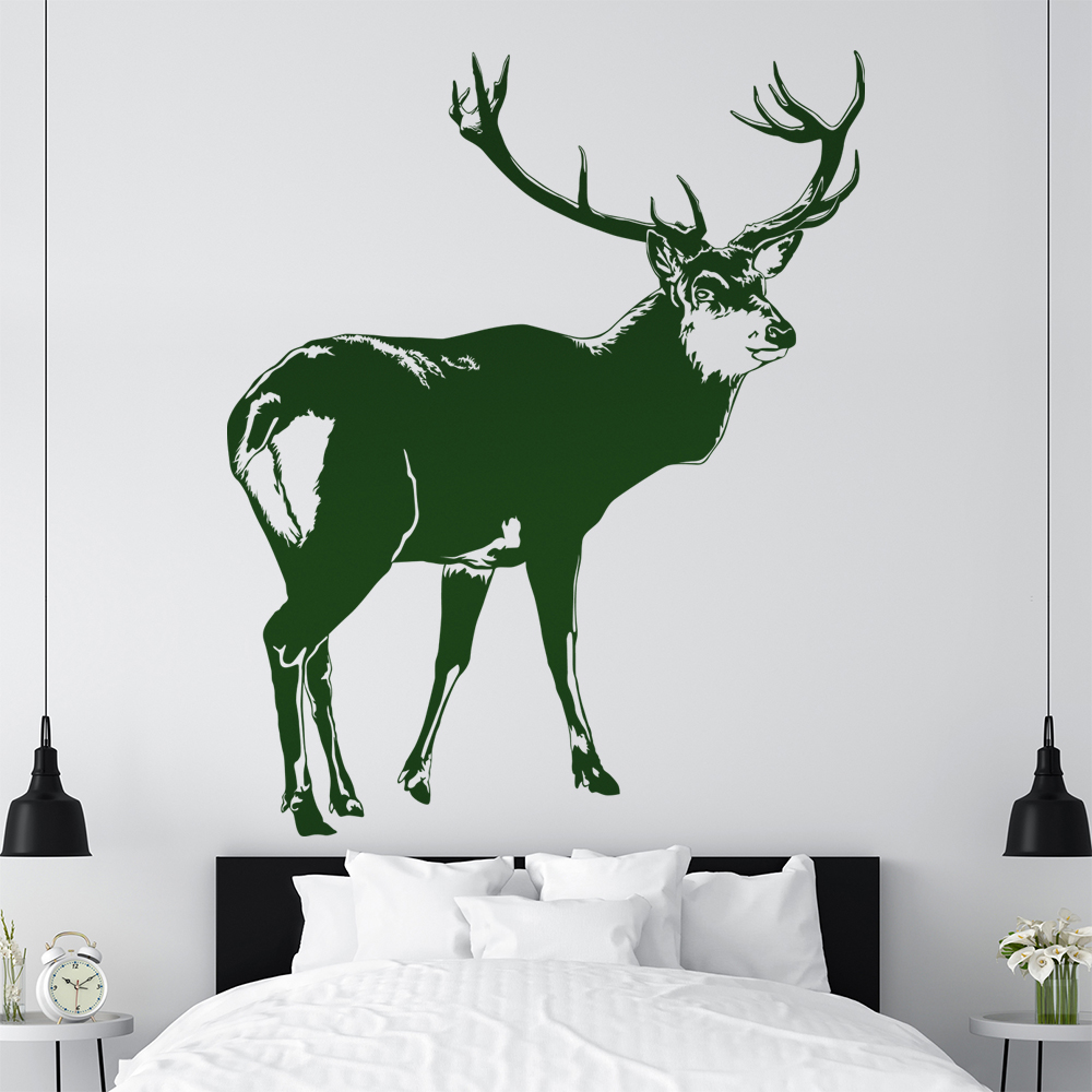 Hirsch Motiv 2 Geweihträger Wandtattoo Wohnzimmer Wandaufkleber 1478 - Picture 103 of 204
