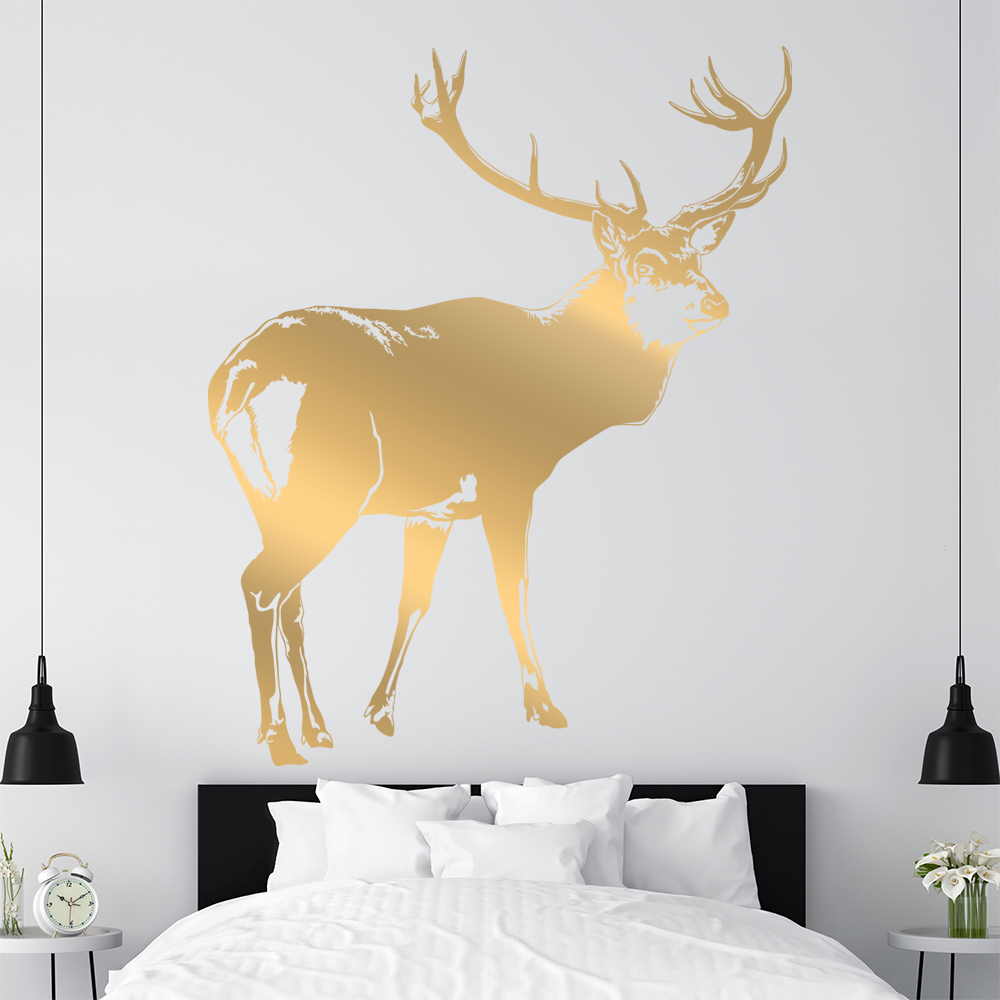 Hirsch Motiv 2 Geweihträger Wandtattoo Wohnzimmer Wandaufkleber 1478 - Picture 193 of 204