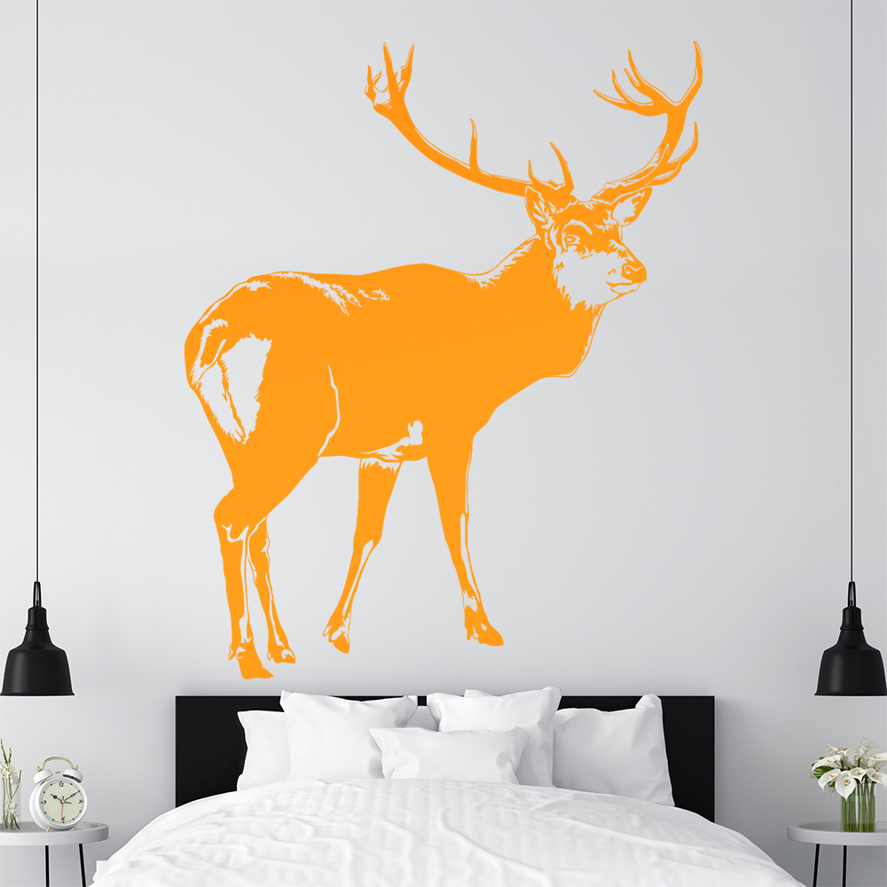 Hirsch Motiv 2 Geweihträger Wandtattoo Wohnzimmer Wandaufkleber 1478 - Picture 13 of 204