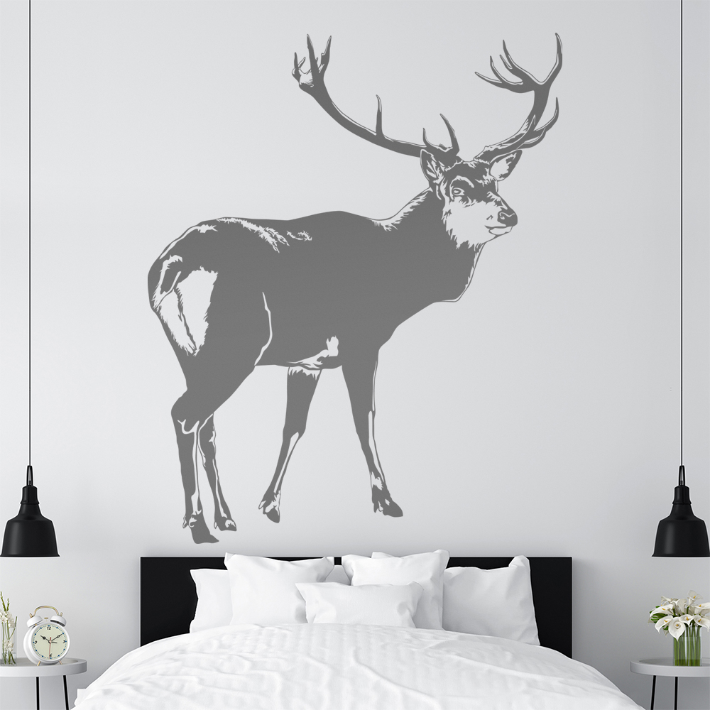 Hirsch Motiv 2 Geweihträger Wandtattoo Wohnzimmer Wandaufkleber 1478 - Picture 139 of 204