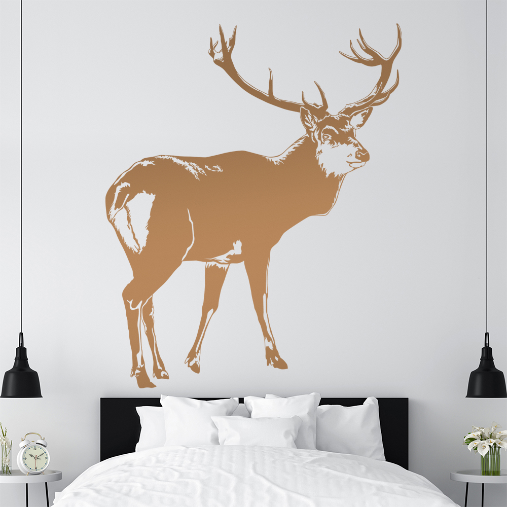 Hirsch Motiv 2 Geweihträger Wandtattoo Wohnzimmer Wandaufkleber 1478 - Picture 163 of 204