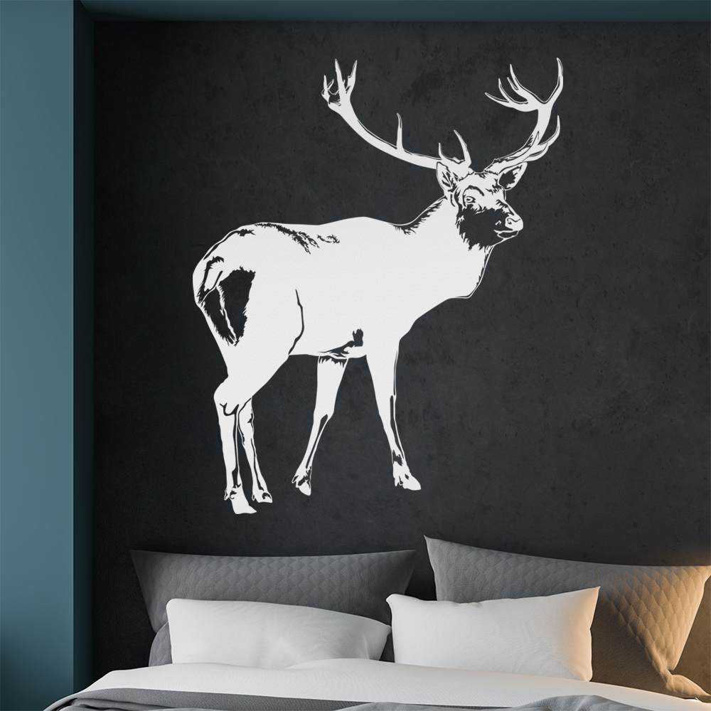 Hirsch Motiv 2 Geweihträger Wandtattoo Wohnzimmer Wandaufkleber 1478 - Picture 145 of 204