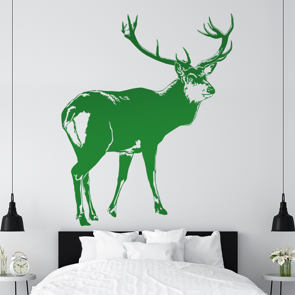 Hirsch Motiv 2 Geweihträger Wandtattoo Wohnzimmer Wandaufkleber 1478 - Picture 115 of 204