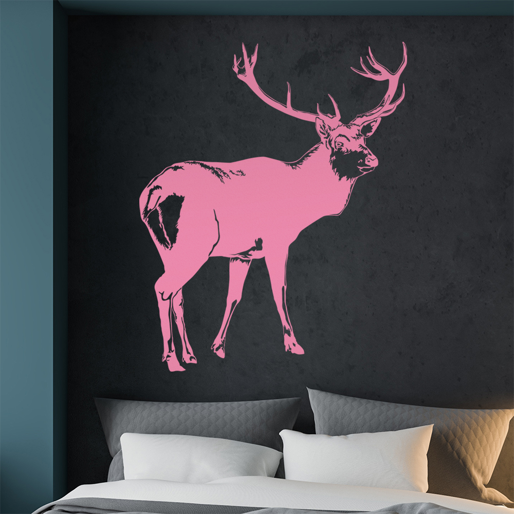 Hirsch Motiv 2 Geweihträger Wandtattoo Wohnzimmer Wandaufkleber 1478 - Picture 67 of 204