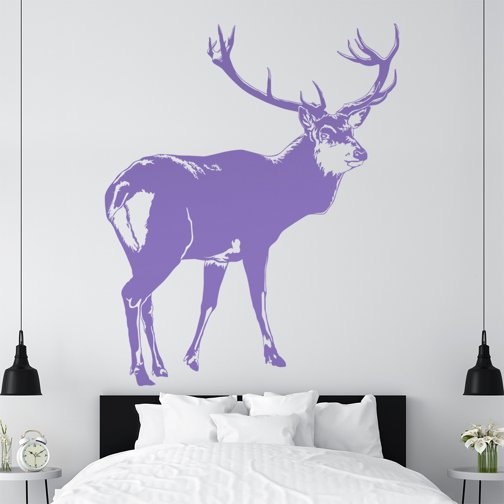 Hirsch Motiv 2 Geweihträger Wandtattoo Wohnzimmer Wandaufkleber 1478 - Picture 61 of 204