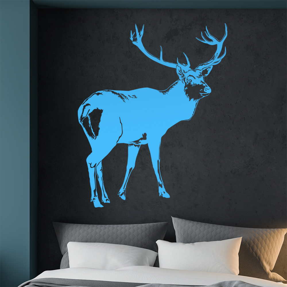 Hirsch Motiv 2 Geweihträger Wandtattoo Wohnzimmer Wandaufkleber 1478 - Picture 97 of 204