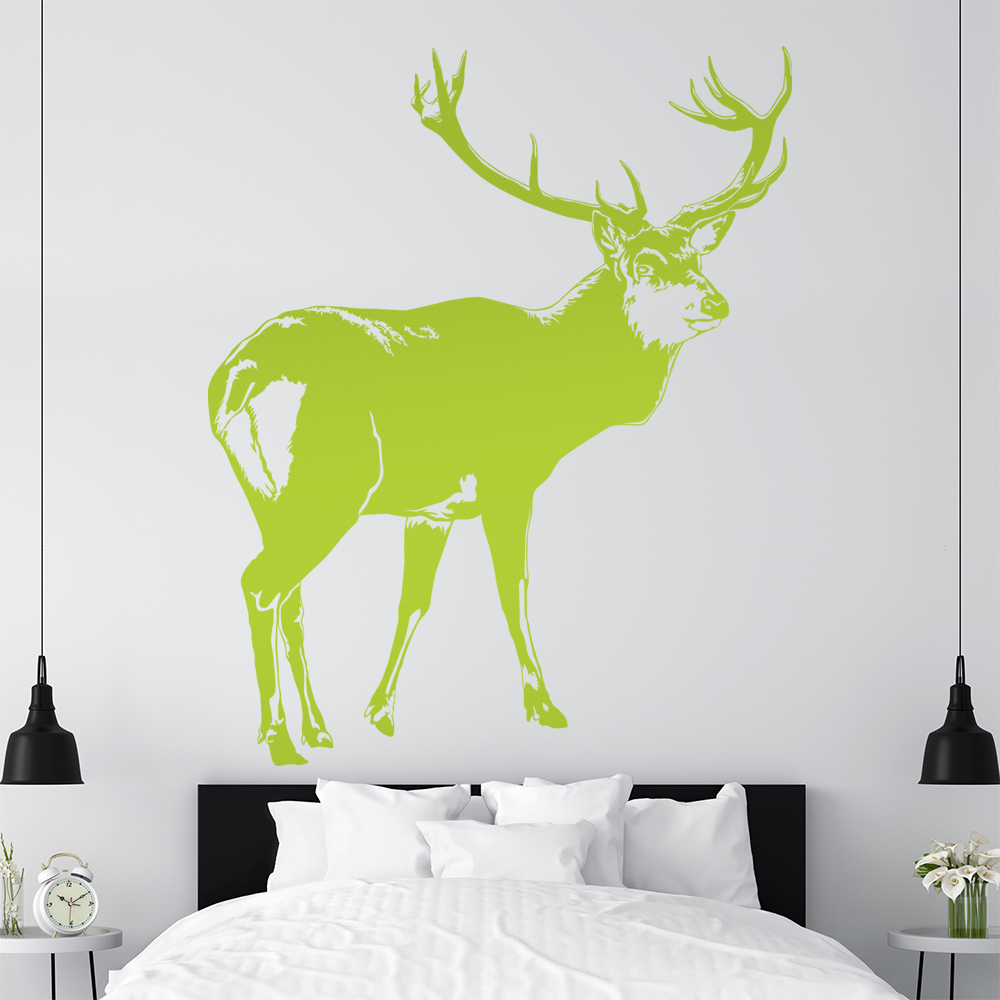 Hirsch Motiv 2 Geweihträger Wandtattoo Wohnzimmer Wandaufkleber 1478 - Picture 121 of 204