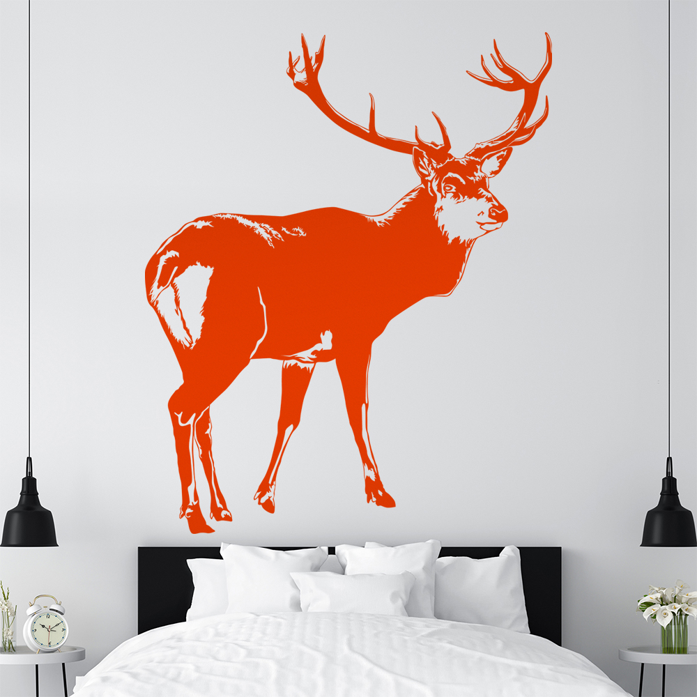Hirsch Motiv 2 Geweihträger Wandtattoo Wohnzimmer Wandaufkleber 1478 - Picture 37 of 204