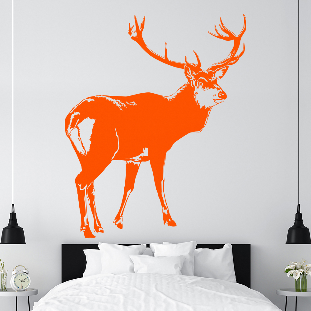 Hirsch Motiv 2 Geweihträger Wandtattoo Wohnzimmer Wandaufkleber 1478 - Picture 43 of 204