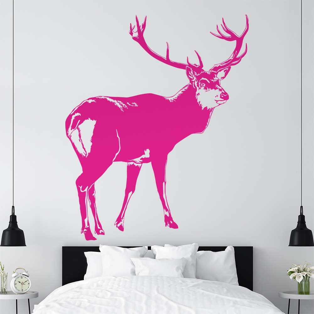 Hirsch Motiv 2 Geweihträger Wandtattoo Wohnzimmer Wandaufkleber 1478 - Picture 49 of 204
