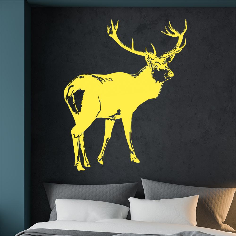 Hirsch Motiv 2 Geweihträger Wandtattoo Wohnzimmer Wandaufkleber 1478 - Picture 19 of 204
