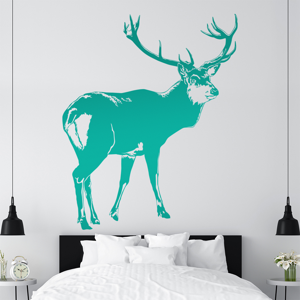 Hirsch Motiv 2 Geweihträger Wandtattoo Wohnzimmer Wandaufkleber 1478 - Picture 91 of 204