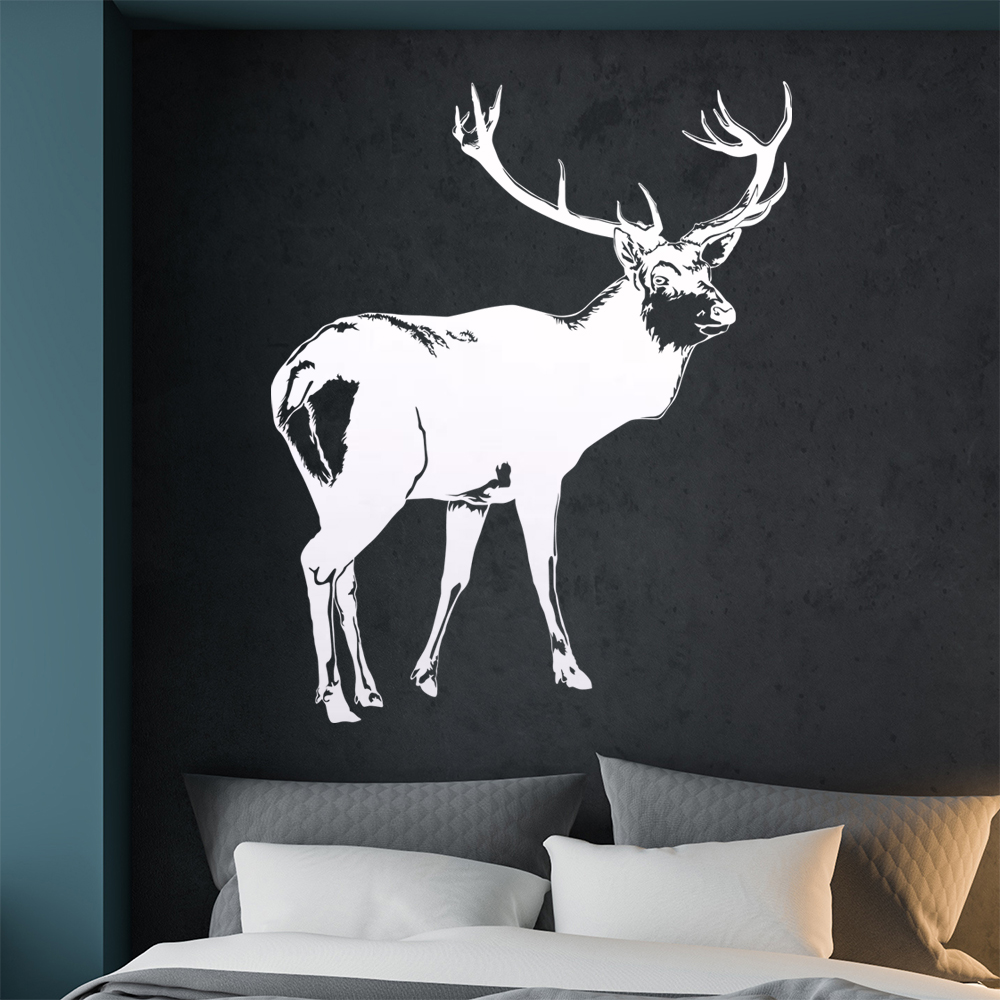 Hirsch Motiv 2 Geweihträger Wandtattoo Wohnzimmer Wandaufkleber 1478 - Picture 7 of 204