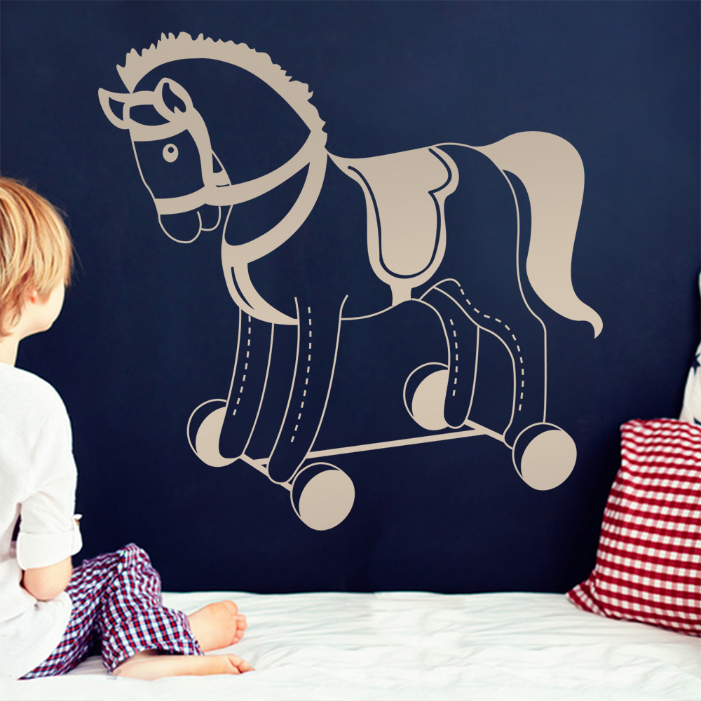 Plüschpferd Spielpferd Wandtattoo Wohnzimmer Wandaufkleber 1483 - Picture 169 of 204
