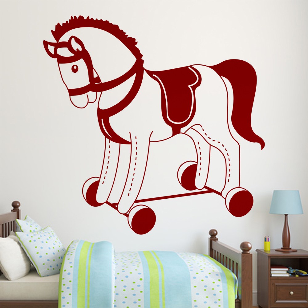 Plüschpferd Spielpferd Wandtattoo Wohnzimmer Wandaufkleber 1483 - Picture 25 of 204