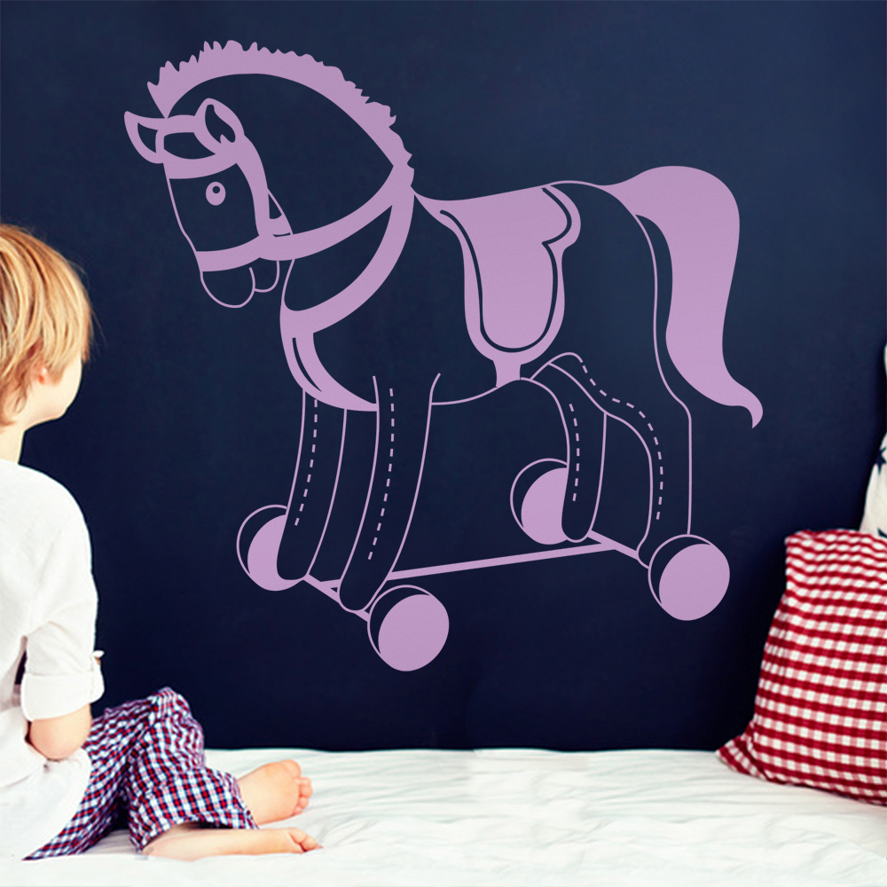Plüschpferd Spielpferd Wandtattoo Wohnzimmer Wandaufkleber 1483 - Picture 55 of 204