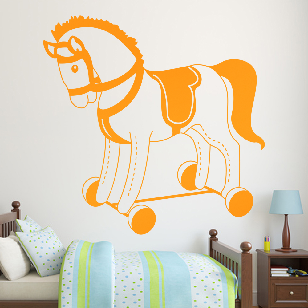 Plüschpferd Spielpferd Wandtattoo Wohnzimmer Wandaufkleber 1483 - Picture 13 of 204