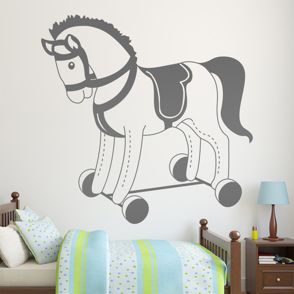 Plüschpferd Spielpferd Wandtattoo Wohnzimmer Wandaufkleber 1483 - Picture 139 of 204