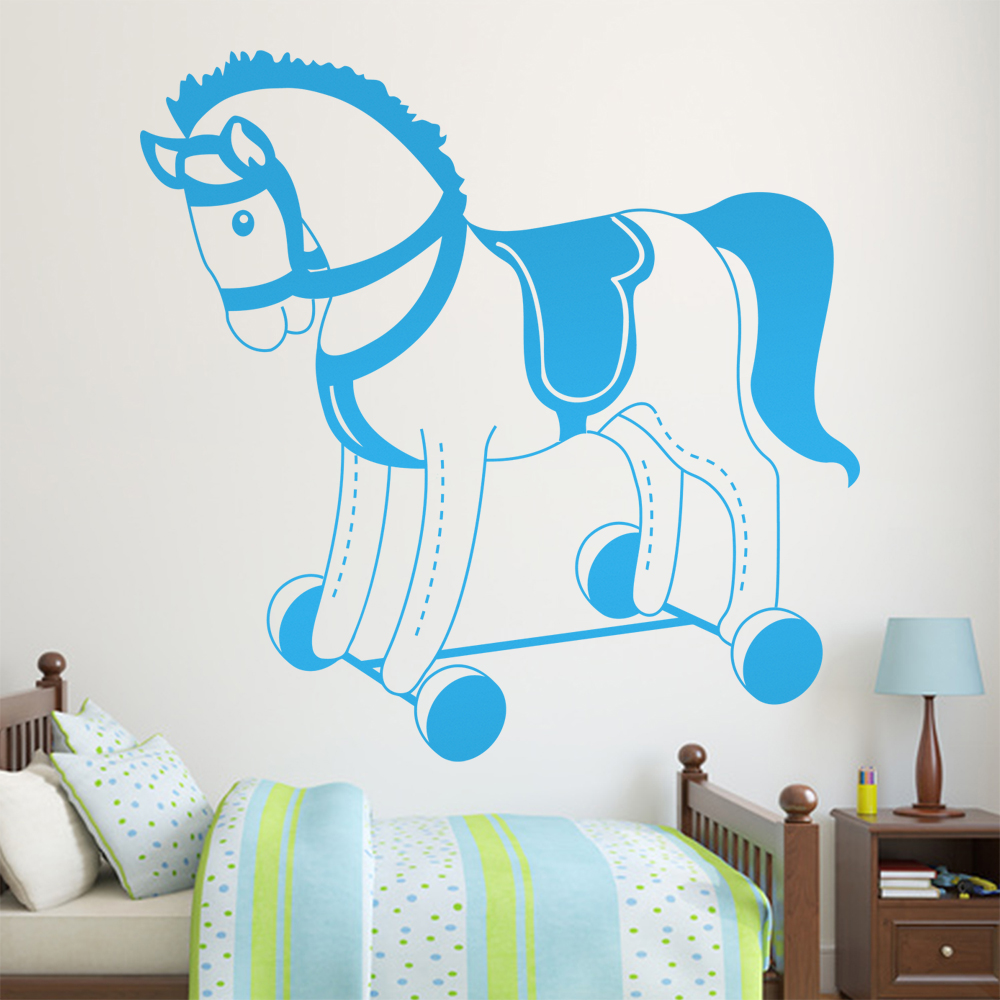 Plüschpferd Spielpferd Wandtattoo Wohnzimmer Wandaufkleber 1483 - Picture 85 of 204