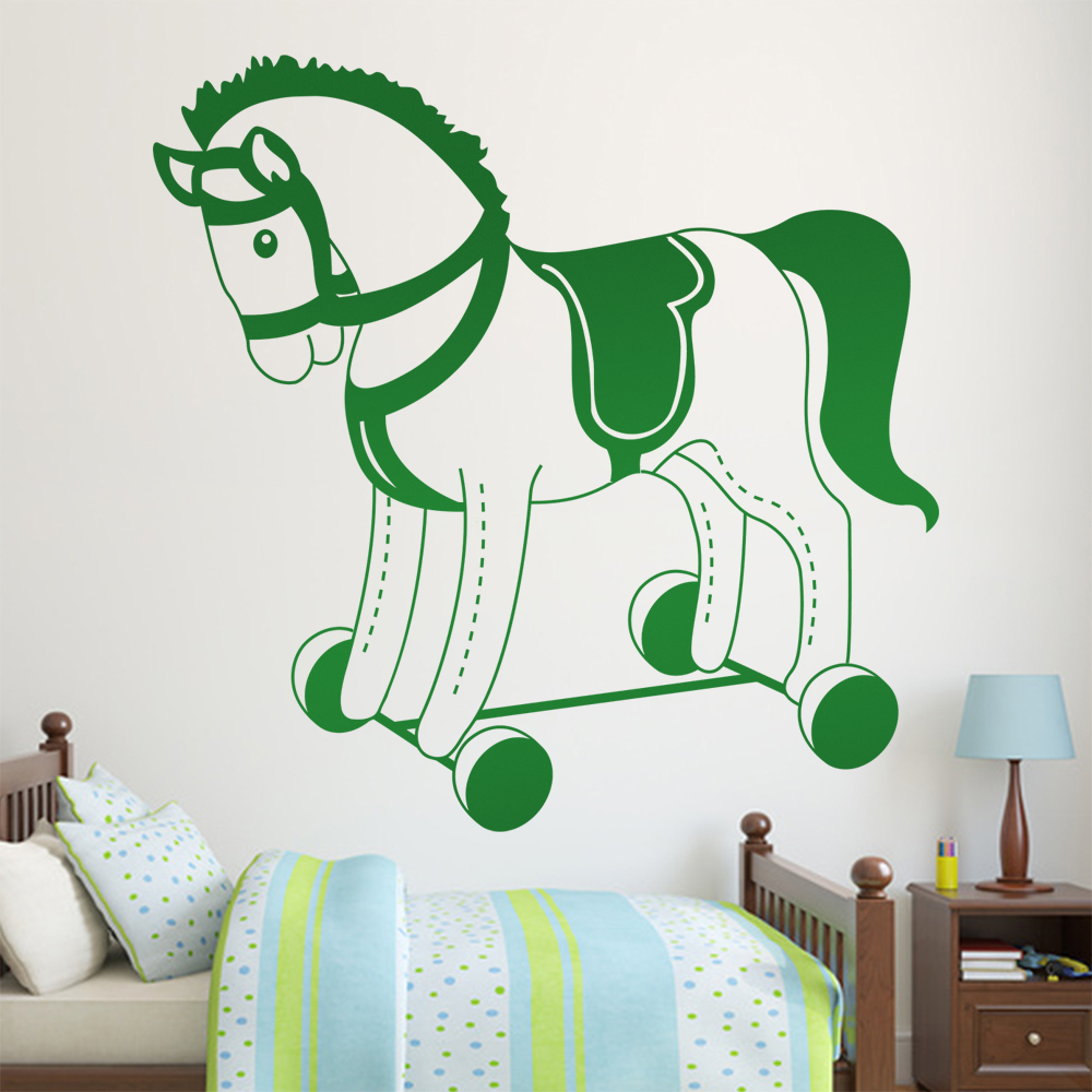 Plüschpferd Spielpferd Wandtattoo Wohnzimmer Wandaufkleber 1483 - Picture 115 of 204