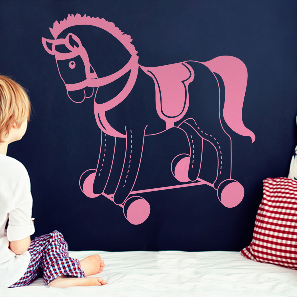 Plüschpferd Spielpferd Wandtattoo Wohnzimmer Wandaufkleber 1483 - Picture 67 of 204