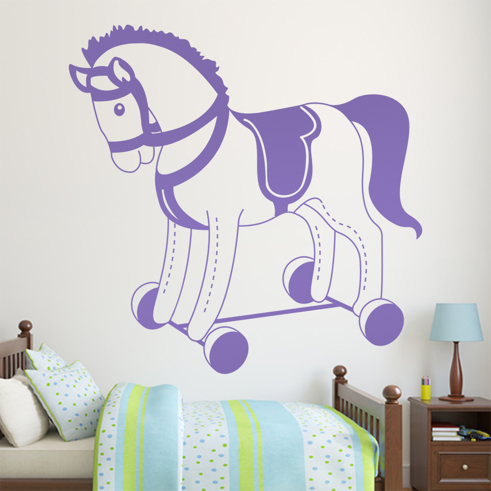 Plüschpferd Spielpferd Wandtattoo Wohnzimmer Wandaufkleber 1483 - Picture 61 of 204