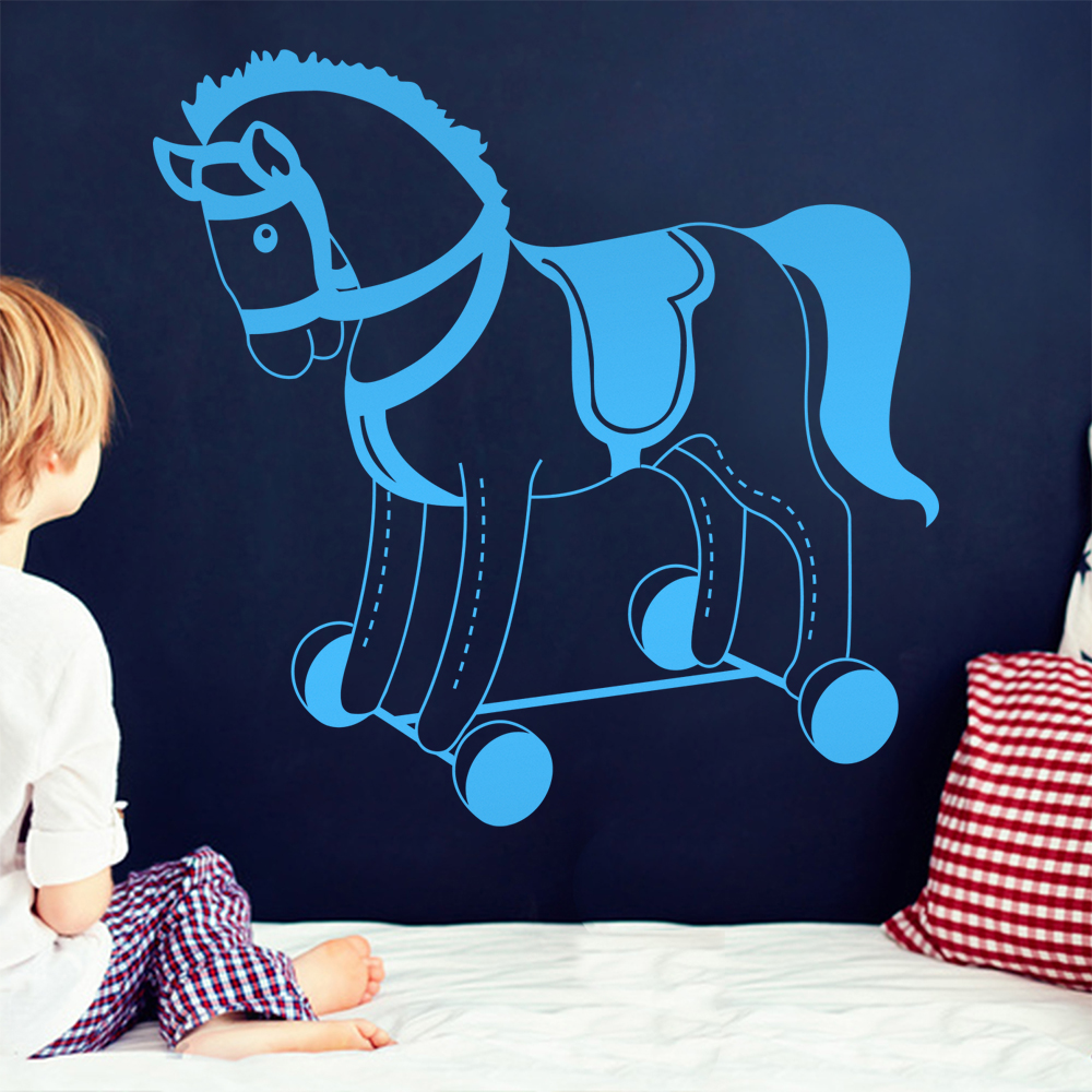 Plüschpferd Spielpferd Wandtattoo Wohnzimmer Wandaufkleber 1483 - Picture 97 of 204