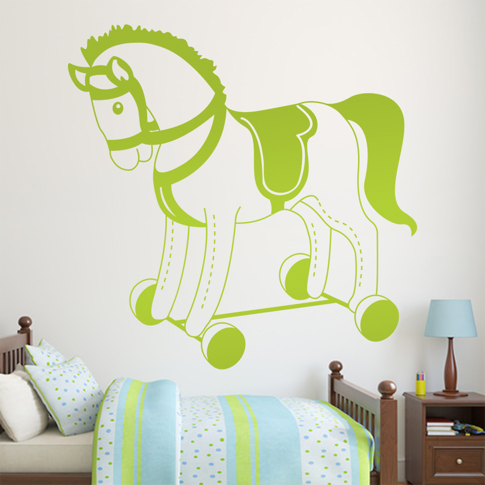 Plüschpferd Spielpferd Wandtattoo Wohnzimmer Wandaufkleber 1483 - Picture 121 of 204