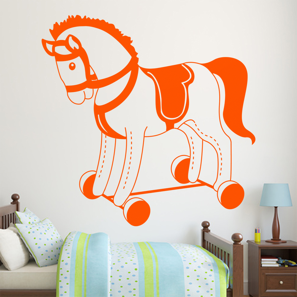 Plüschpferd Spielpferd Wandtattoo Wohnzimmer Wandaufkleber 1483 - Picture 43 of 204
