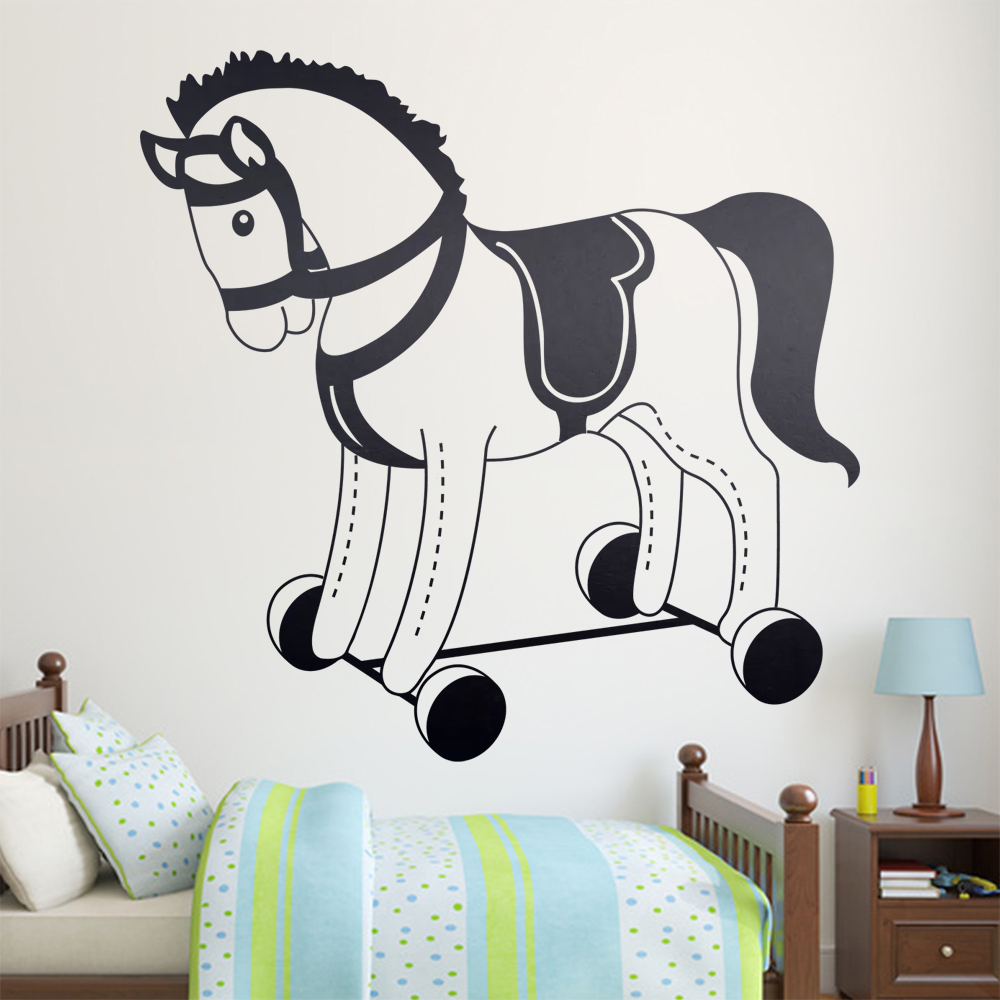 Plüschpferd Spielpferd Wandtattoo Wohnzimmer Wandaufkleber 1483 - Picture 133 of 204