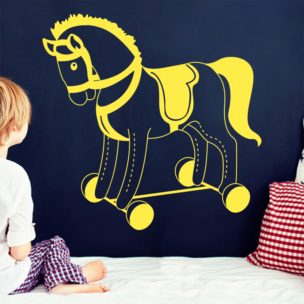 Plüschpferd Spielpferd Wandtattoo Wohnzimmer Wandaufkleber 1483 - Picture 19 of 204