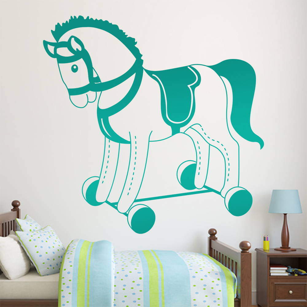 Plüschpferd Spielpferd Wandtattoo Wohnzimmer Wandaufkleber 1483 - Picture 91 of 204