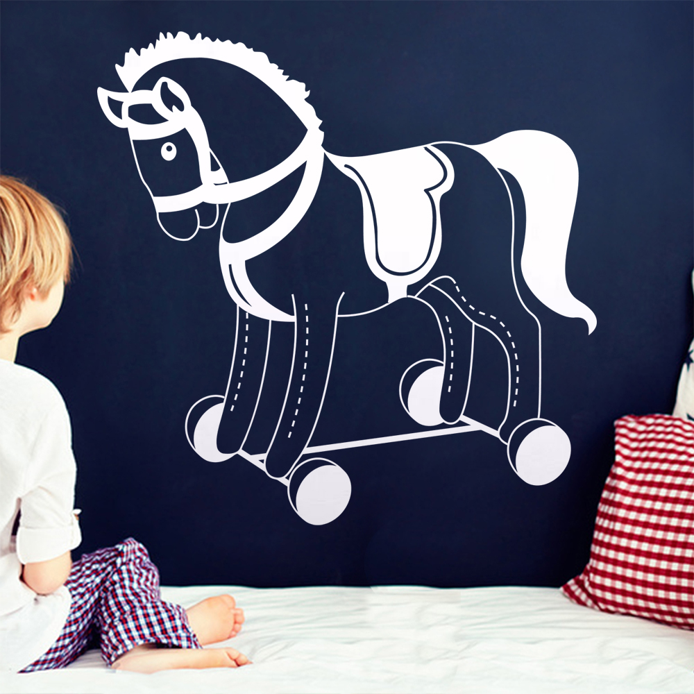 Plüschpferd Spielpferd Wandtattoo Wohnzimmer Wandaufkleber 1483 - Picture 7 of 204