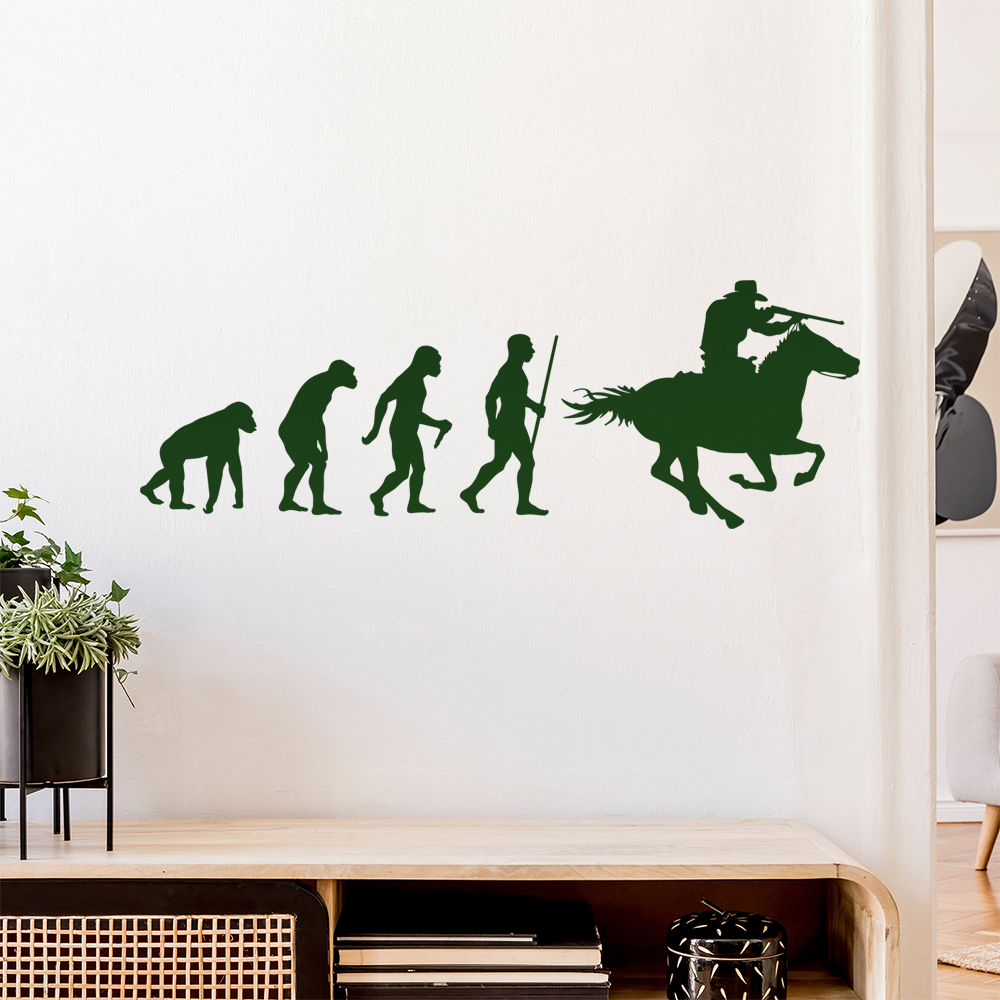 Cowboy mit Pferd Evolution Wandaufkleber - Bild 103 von 204