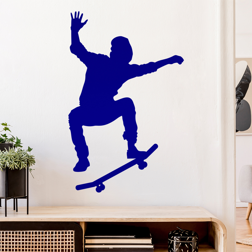 Skateboard Skaten Figur Wandaufkleber - Picture 181 of 204