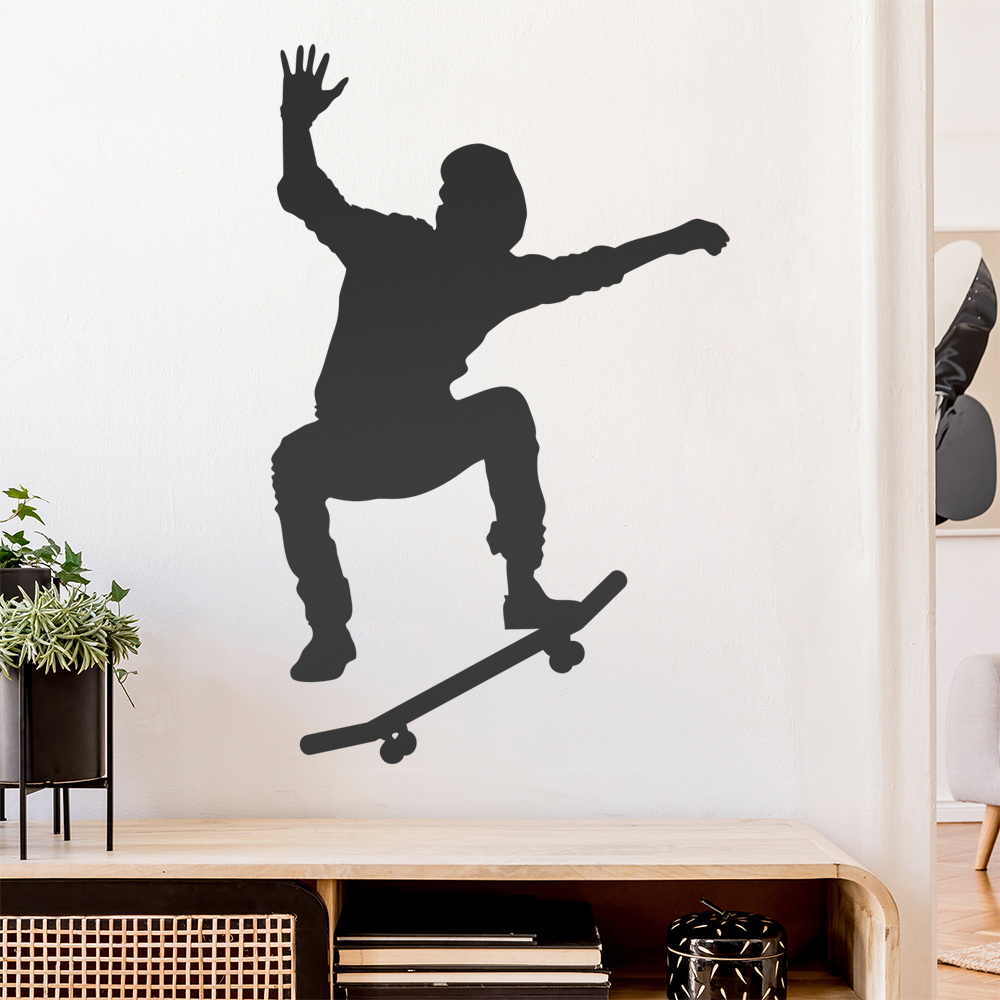 Skateboard Skaten Figur Wandaufkleber - Picture 151 of 204