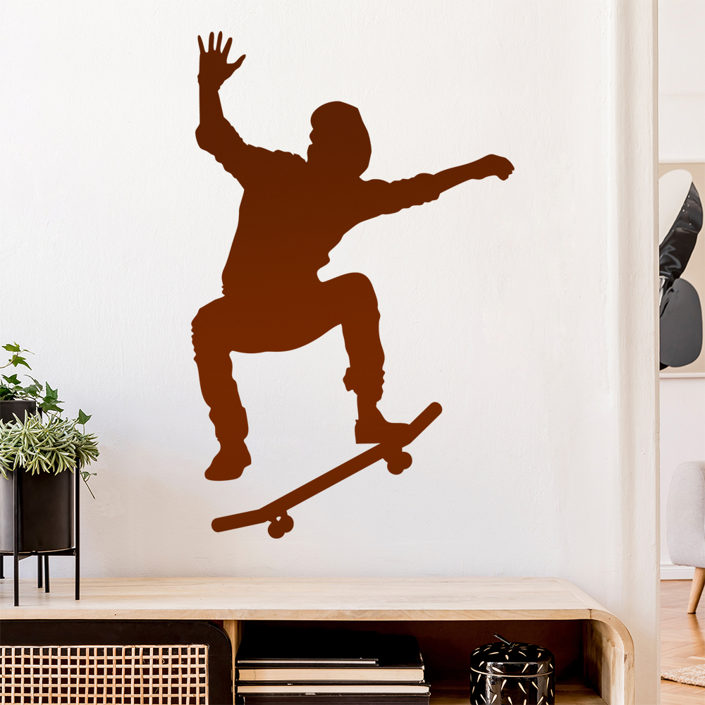 Skateboard Skaten Figur Wandaufkleber - Picture 175 of 204