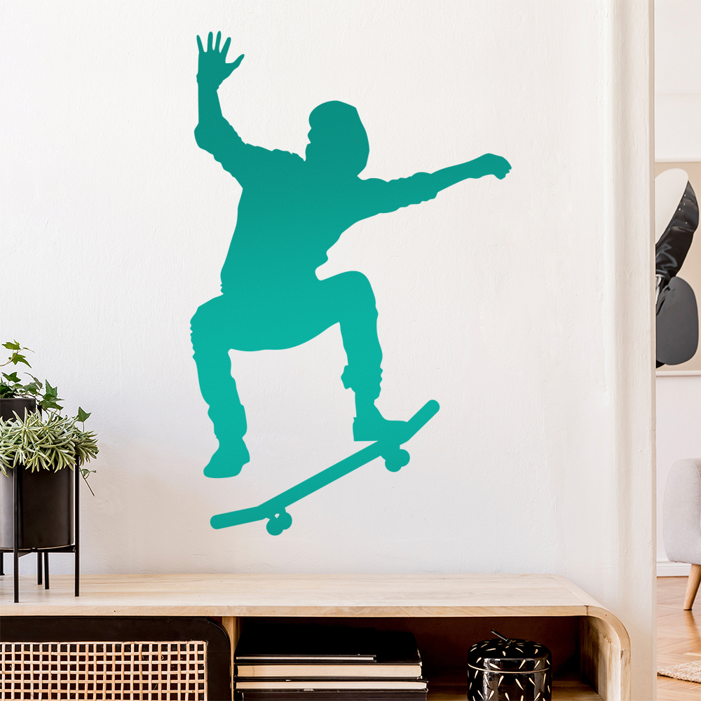 Skateboard Skaten Figur Wandaufkleber - Picture 91 of 204