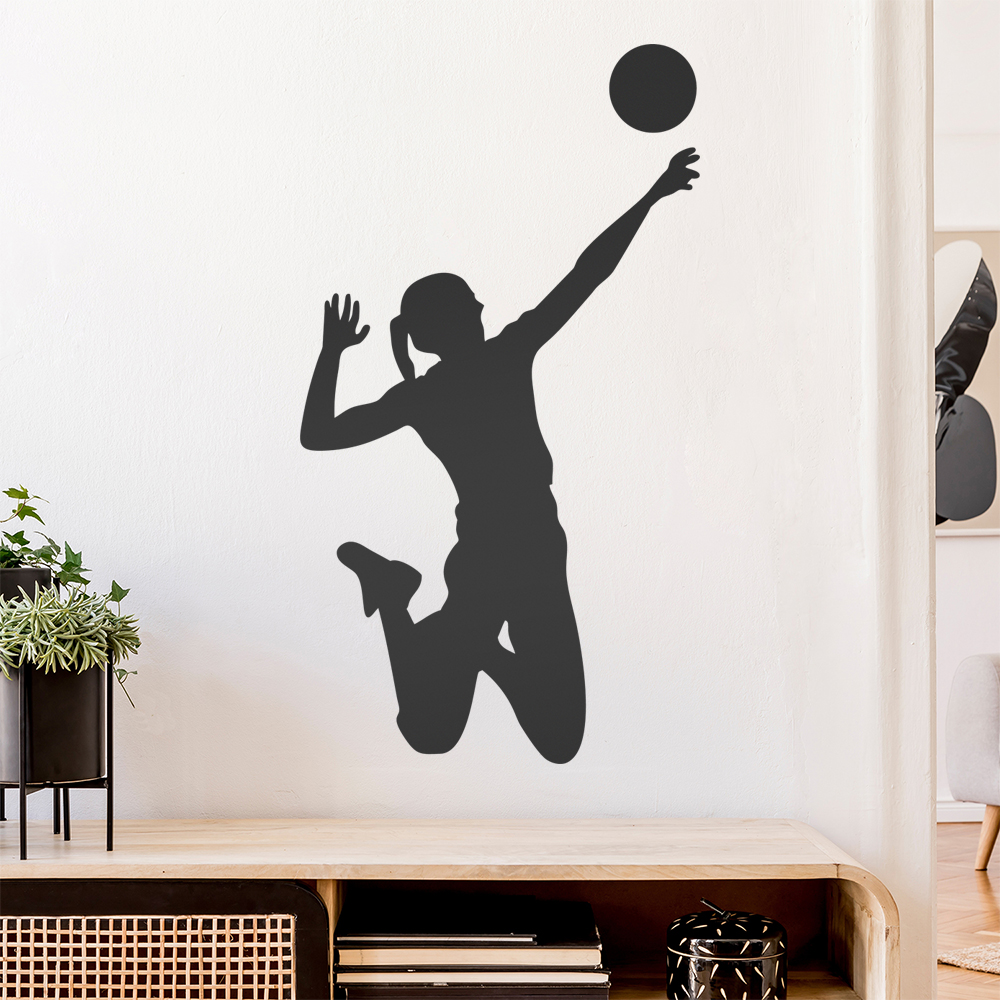 Volleyball Spieler Figur Wandaufkleber - Picture 151 of 204