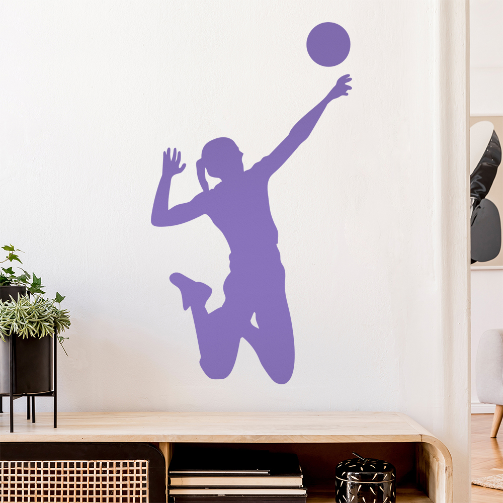 Volleyball Spieler Figur Wandaufkleber - Picture 61 of 204