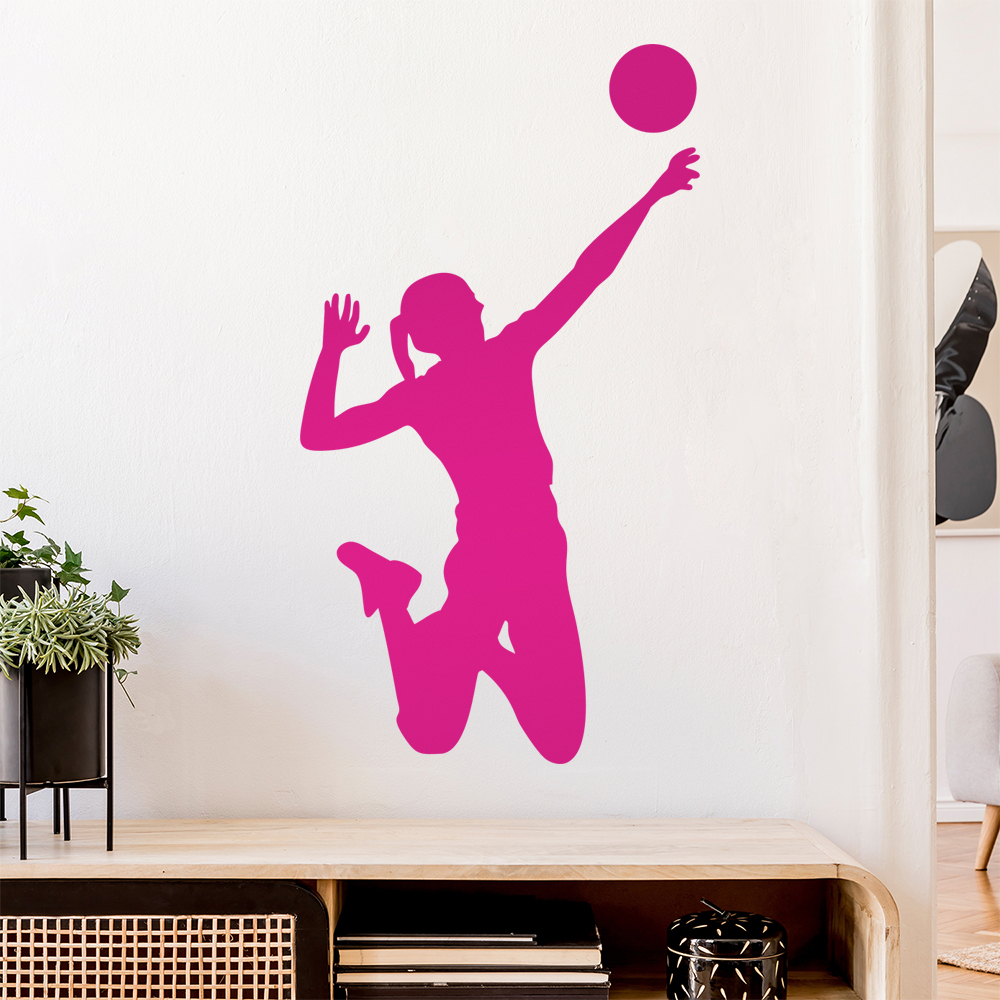 Volleyball Spieler Figur Wandaufkleber - Picture 49 of 204